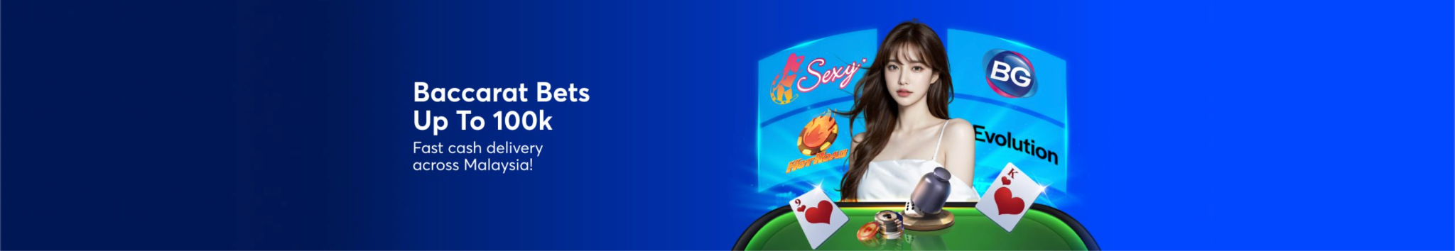 Baccarat Bet Up To 100k